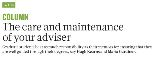 Nature student-mentor article